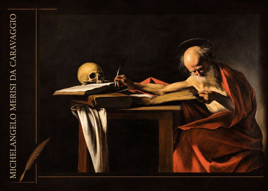Michelangelo Merisi da Caravaggio Saint Jerome Writing II No2 - Póster