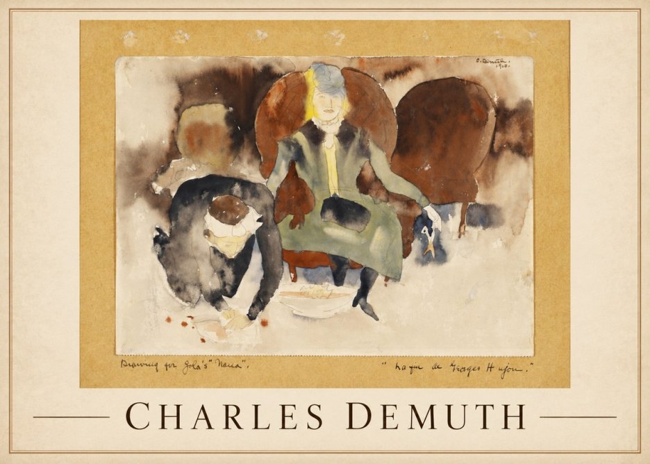Charles Demuth Drawing for Zola's "Nana" No1 - Póster