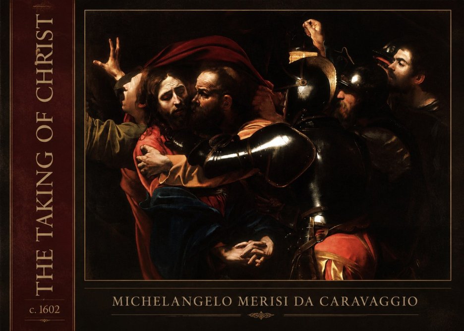 Michelangelo Merisi da Caravaggio The Taking of Christ II No2 - Póster