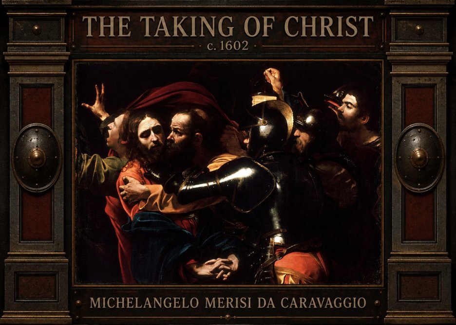 Michelangelo Merisi da Caravaggio The Taking of Christ II No4 - Póster