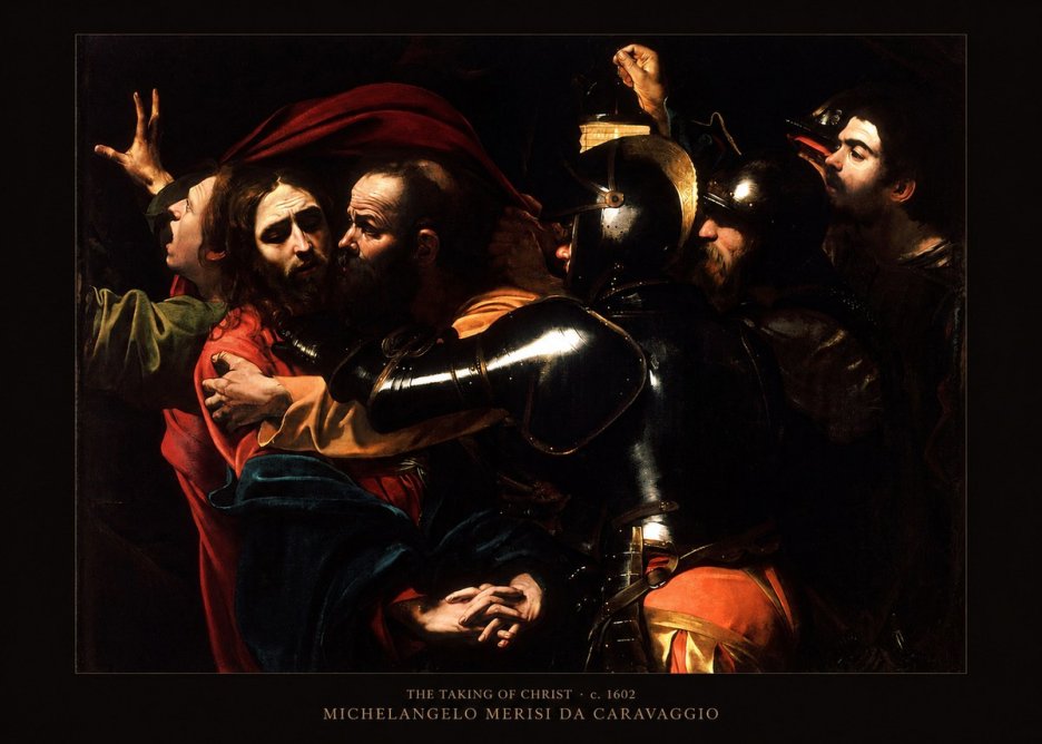 Michelangelo Merisi da Caravaggio The Taking of Christ II No6 - Póster
