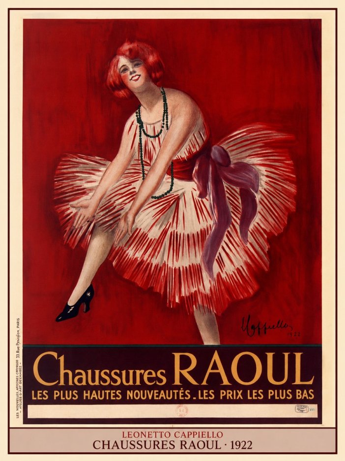 Leonetto Cappiello Chaussures Raoul No4 - Póster