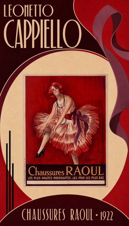 Leonetto Cappiello Chaussures Raoul No6 - Póster
