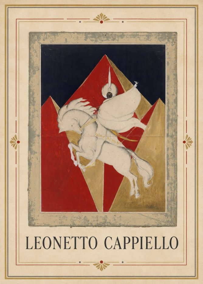 Leonetto Cappiello Rider on a White Horse No1 - Póster
