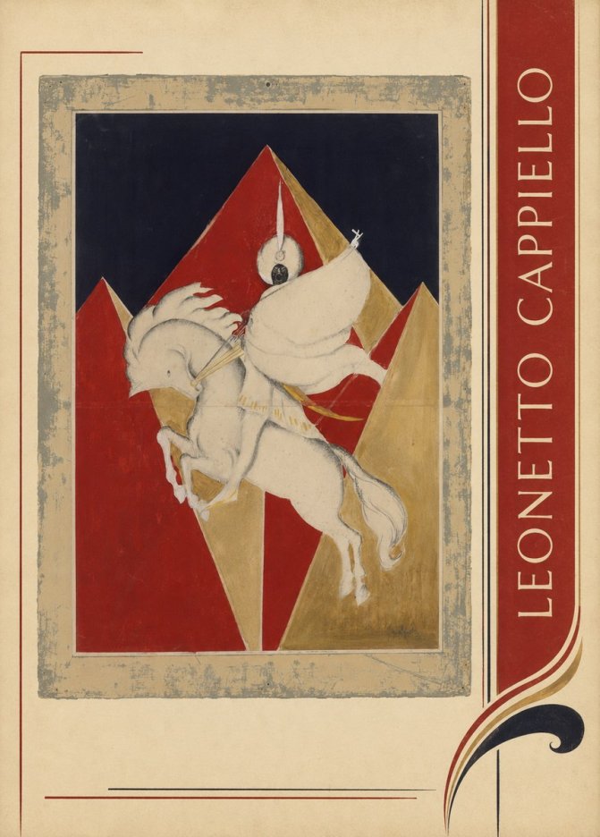 Leonetto Cappiello Rider on a White Horse No4 - Póster