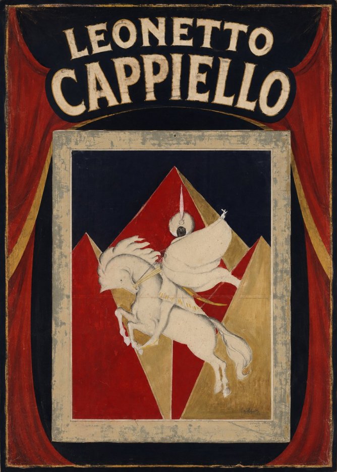 Leonetto Cappiello Rider on a White Horse No5 - Póster