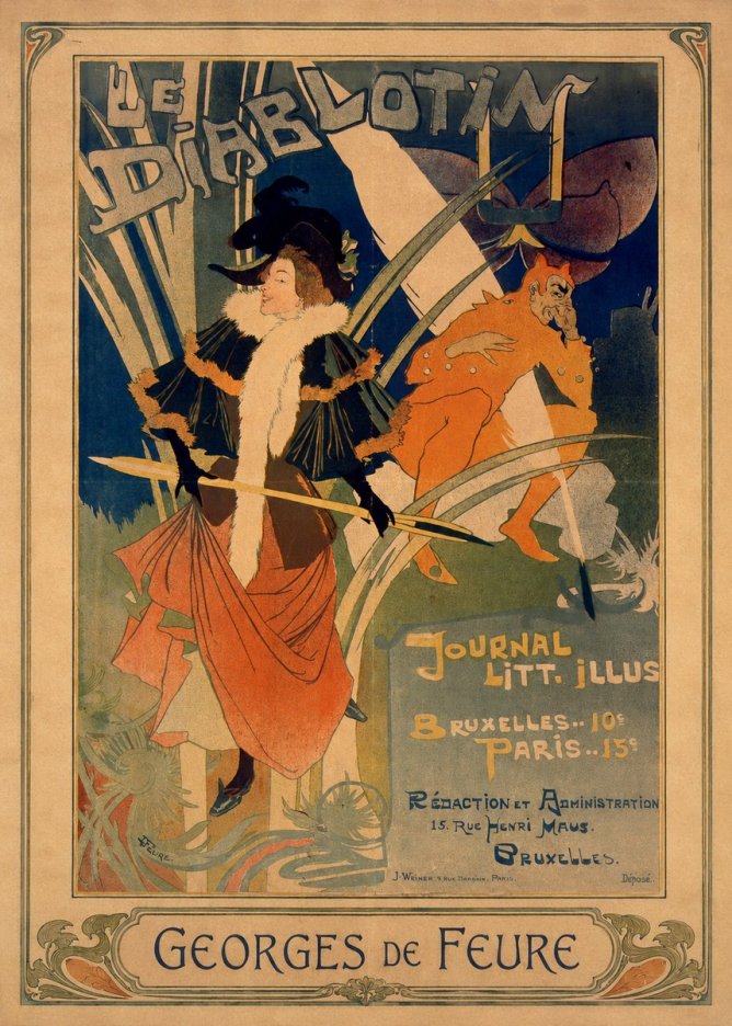 Georges de Feure Le Diablotin II No4 - Póster