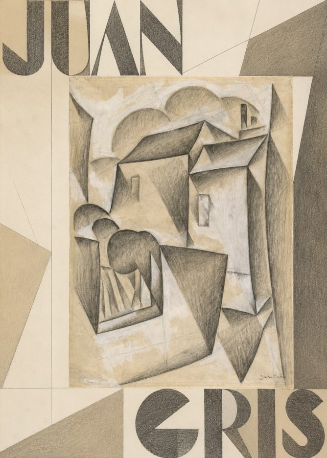 Juan Gris Houses in Paris No6 - Póster
