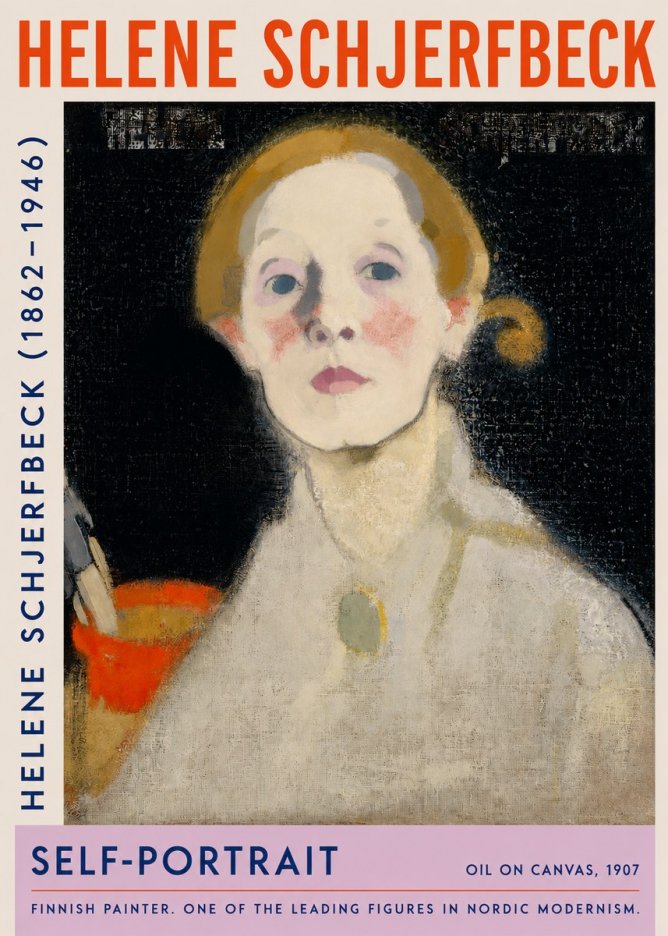 Helene Schjerfbeck Self-portrait No2 - Póster