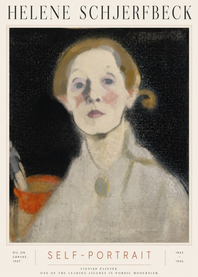 Helene Schjerfbeck Self-portrait No6 - Póster