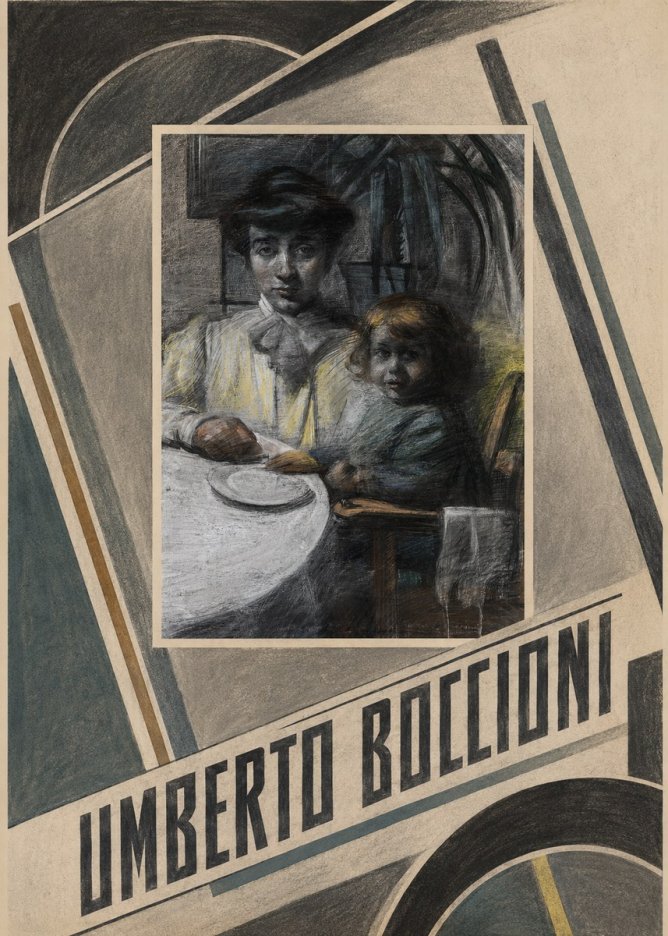 Umberto Boccioni Mother and Sister No2 - Póster