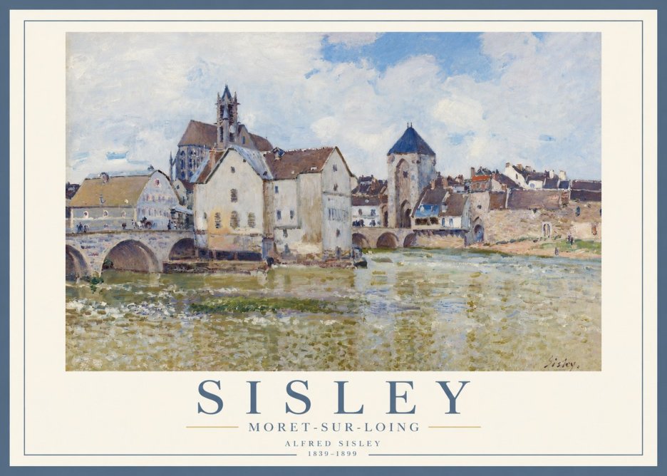 Sisley Moret-sur-loing No3 - Póster