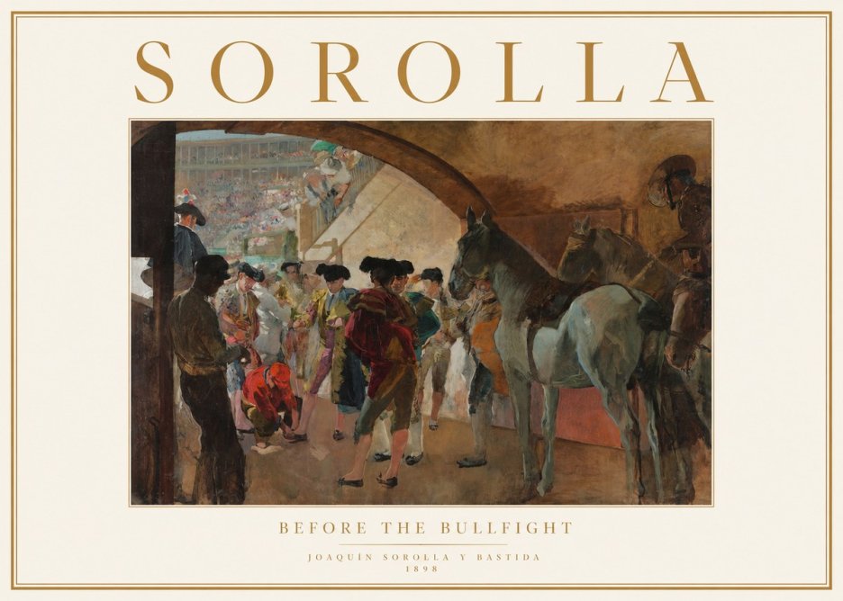 Sorolla Before the Bullfight No1 - Póster