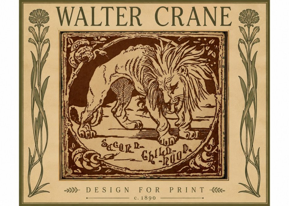 Walter Crane Sacred Childhood No5 - Póster