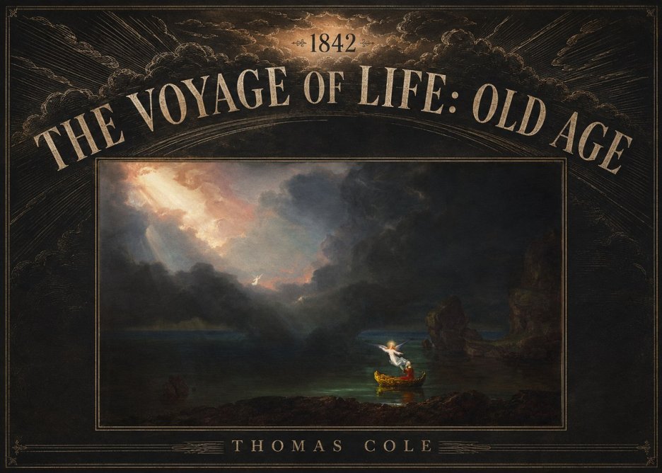 Thomas Cole The Voyage of Life: Old Age III No5 - Póster