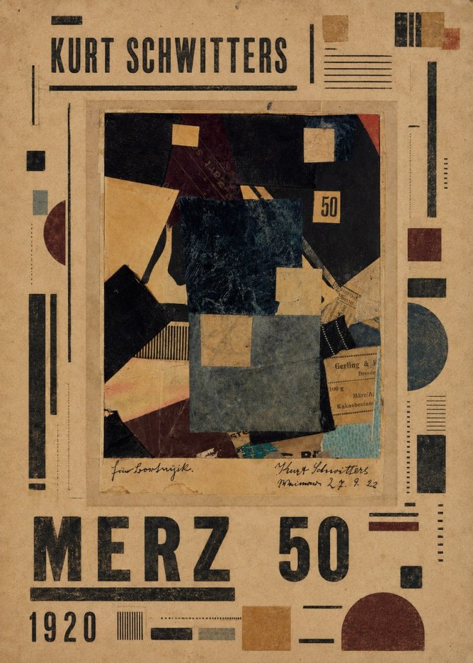 Kurt Schwitters Merz 50 No5 - Póster