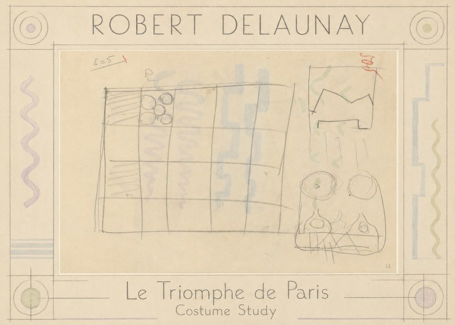 Robert Delaunay Le Triomphe De Paris - Costume Study No1 - Póster