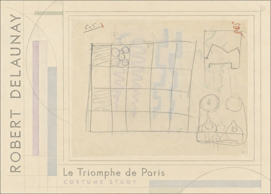 Robert Delaunay Le Triomphe De Paris - Costume Study No2 - Póster