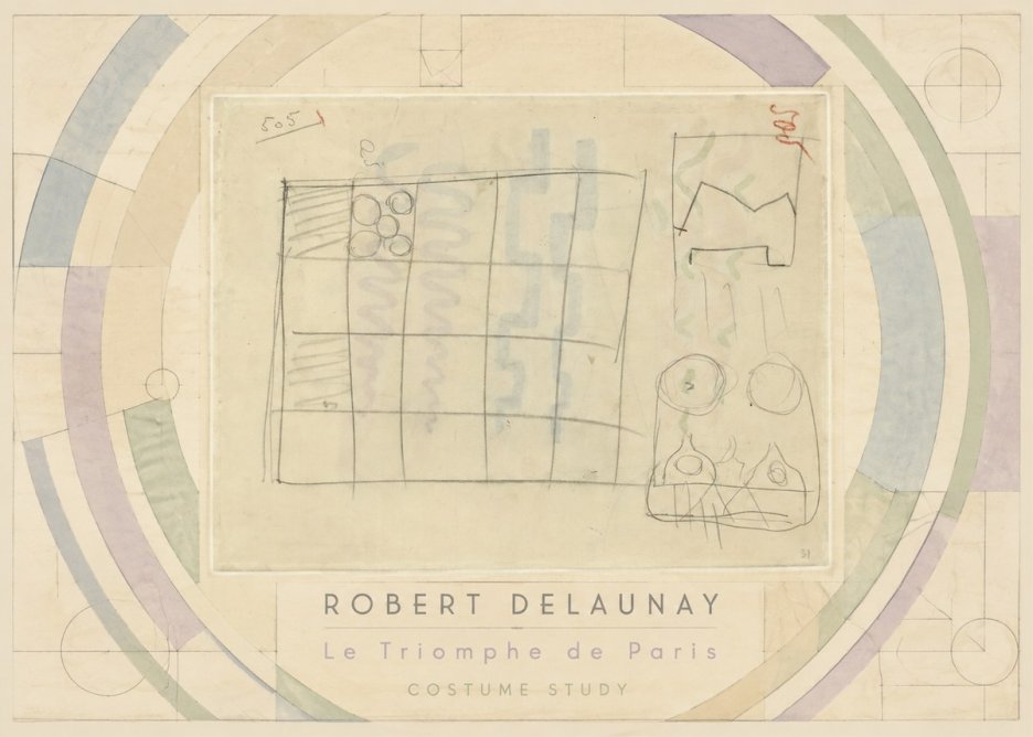 Robert Delaunay Le Triomphe De Paris - Costume Study No3 - Póster