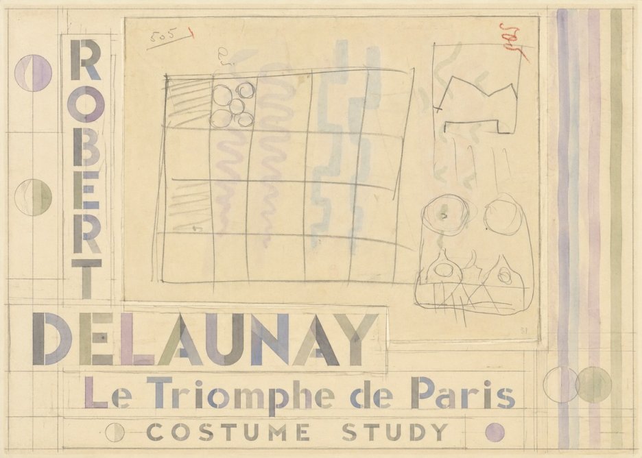 Robert Delaunay Le Triomphe De Paris - Costume Study No5 - Póster