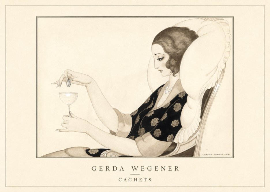 Gerda Wegener Cachets No4 - Póster