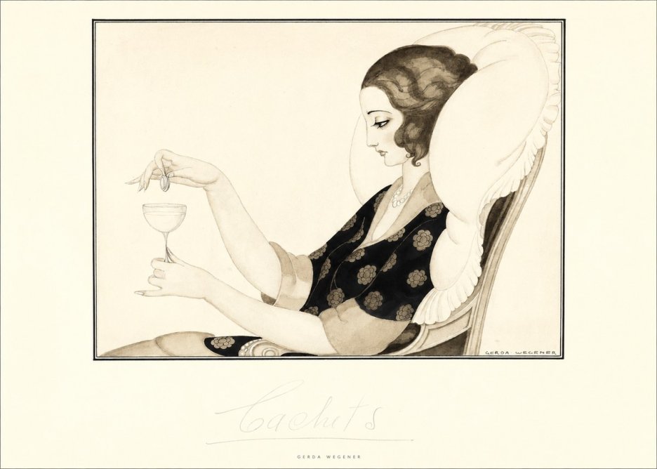 Gerda Wegener Cachets No5 - Póster