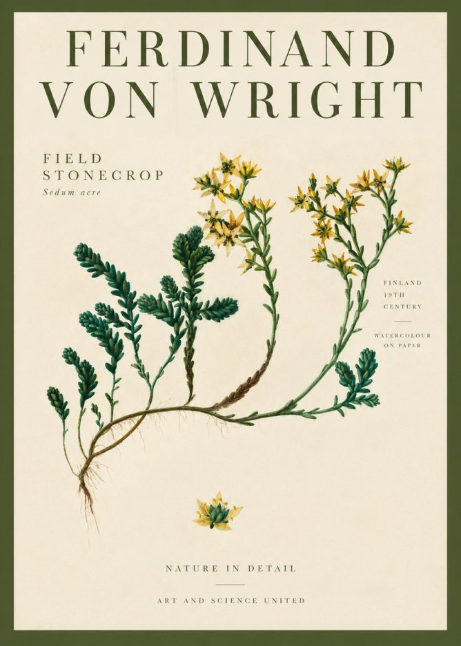 Ferdinand von Wright Botanical Study No4 - Póster