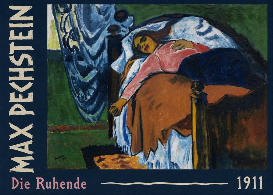 Max Pechstein Die Ruhende No2 - Póster