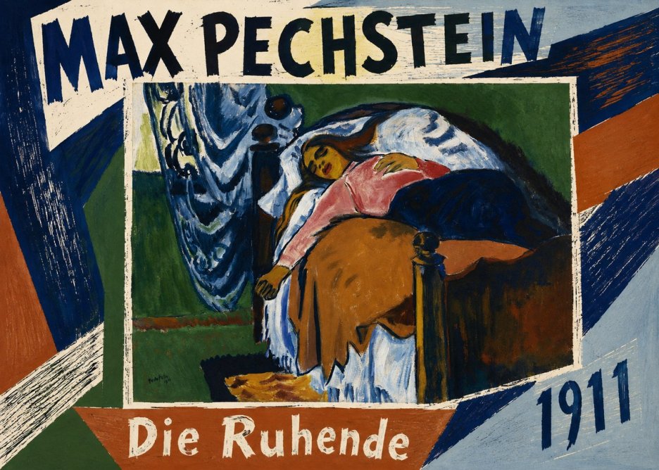 Max Pechstein Die Ruhende No5 - Póster