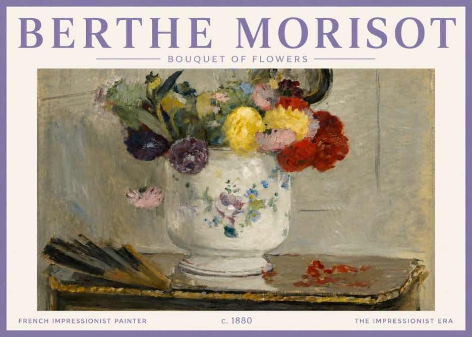 Berthe Morisot Bouquet of Flowers No4 - Póster