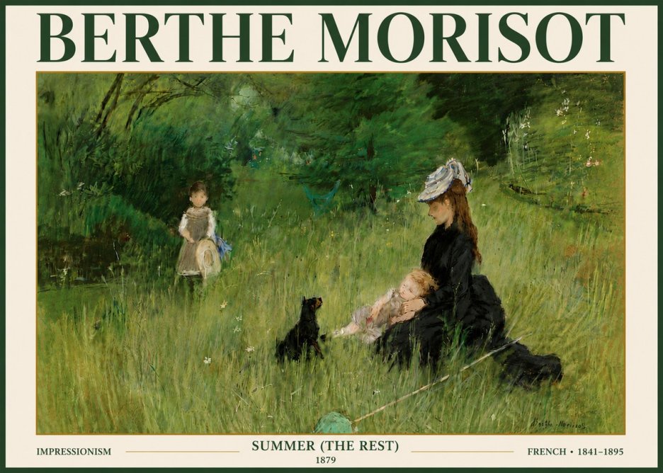 Berthe Morisot Summer (the Rest) No5 - Póster