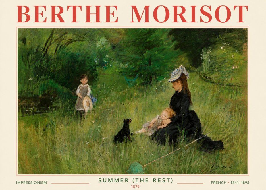 Berthe Morisot Summer (the Rest) No6 - Póster