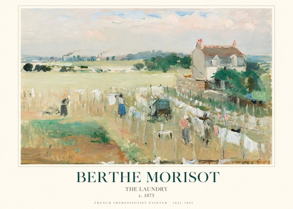 Berthe Morisot The Laundry No1 - Póster