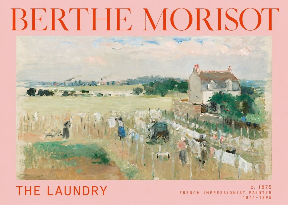 Berthe Morisot The Laundry No3 - Póster