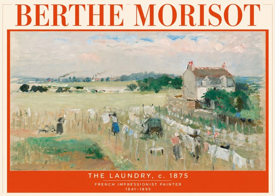 Berthe Morisot The Laundry No6 - Póster