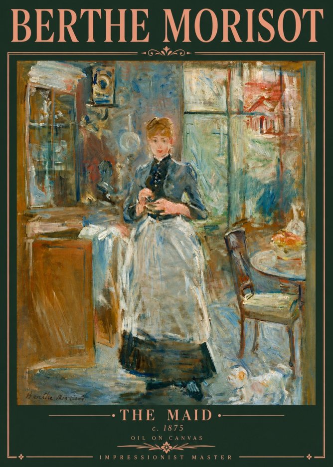 Berthe Morisot The Maid No5 - Póster