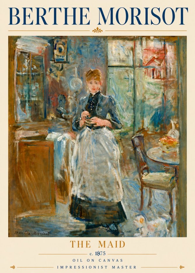 Berthe Morisot The Maid No6 - Póster