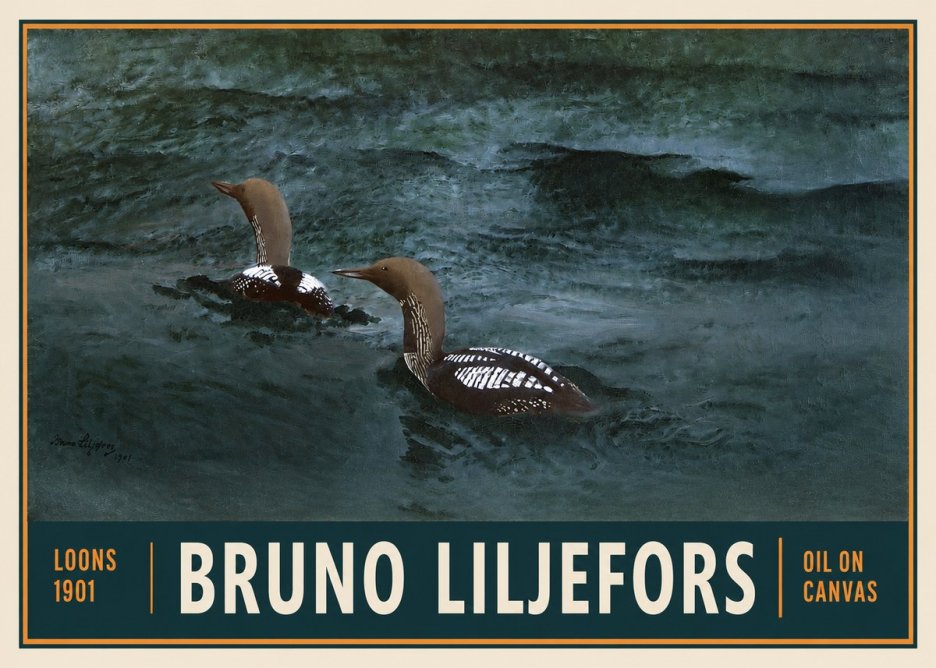 Bruno Liljefors Loons · 1901 No2 - Póster