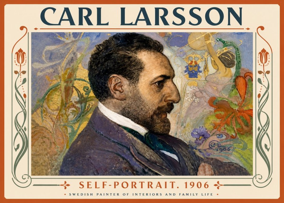 Carl Larsson Self-portrait. 1906 No5 - Póster