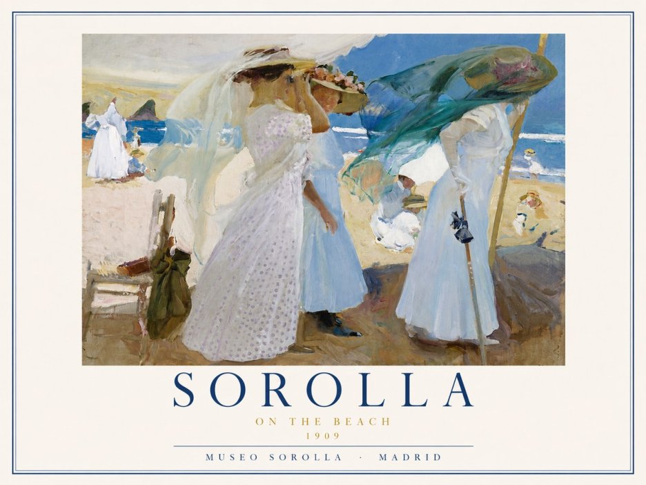 Sorolla On the Beach No3 - Póster