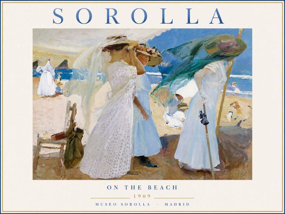 Sorolla On the Beach No5 - Póster