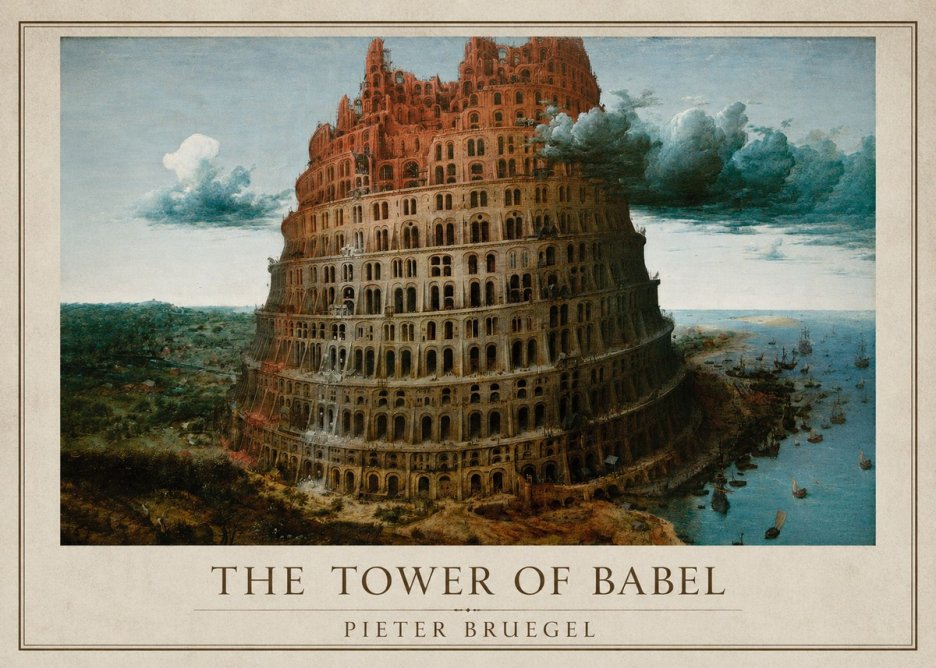 Pieter Bruegel The Tower of Babel XII No2 - Póster