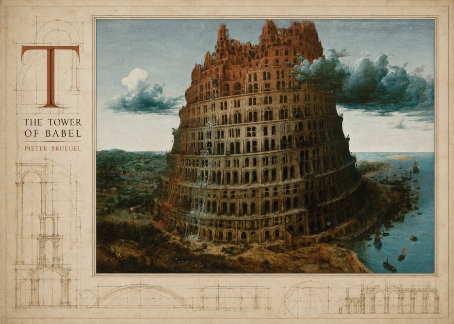 Pieter Bruegel The Tower of Babel XII No4 - Póster