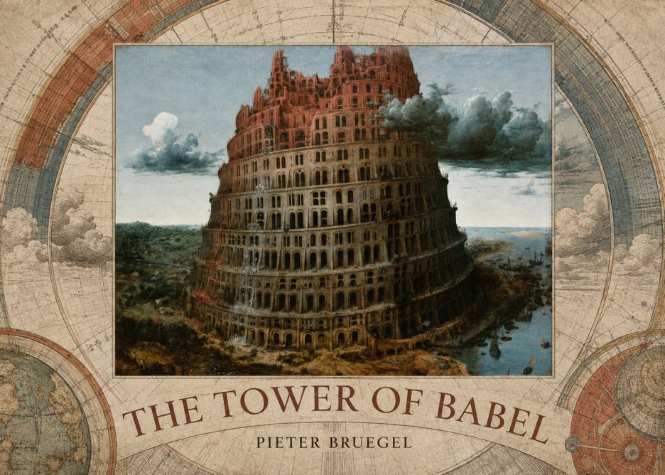 Pieter Bruegel The Tower of Babel XII No5 - Póster