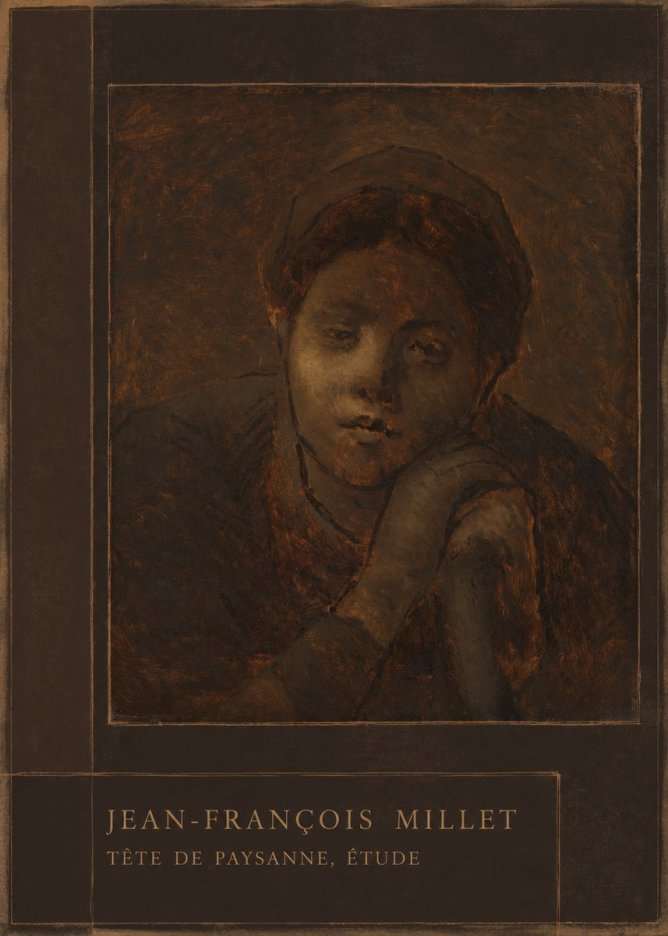 Jean-François Millet Tête De Paysanne, Étude No3 - Póster