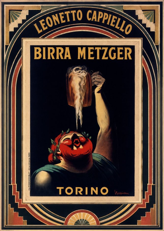 Leonetto Cappiello Birra Metzger No6 - Póster