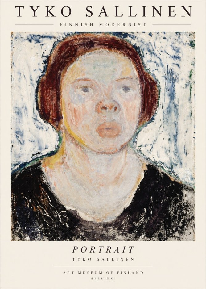Tyko Sallinen Portrait I No1 - Póster