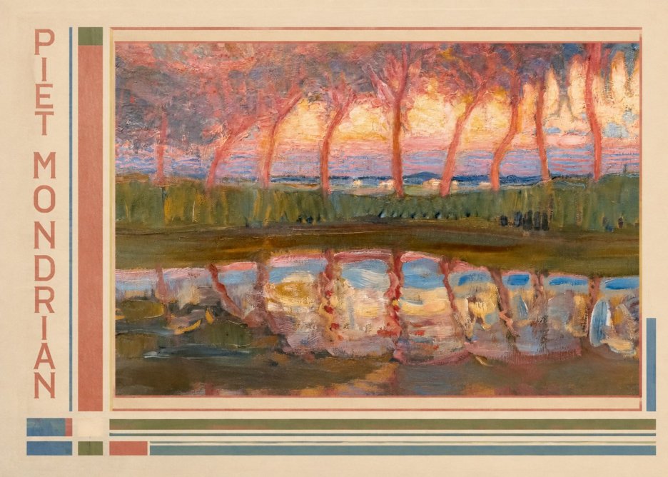 Piet Mondrian Willows No2 - Póster