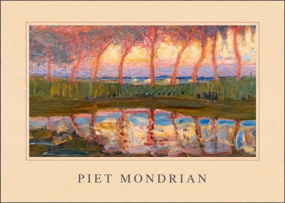 Piet Mondrian Willows No4 - Póster