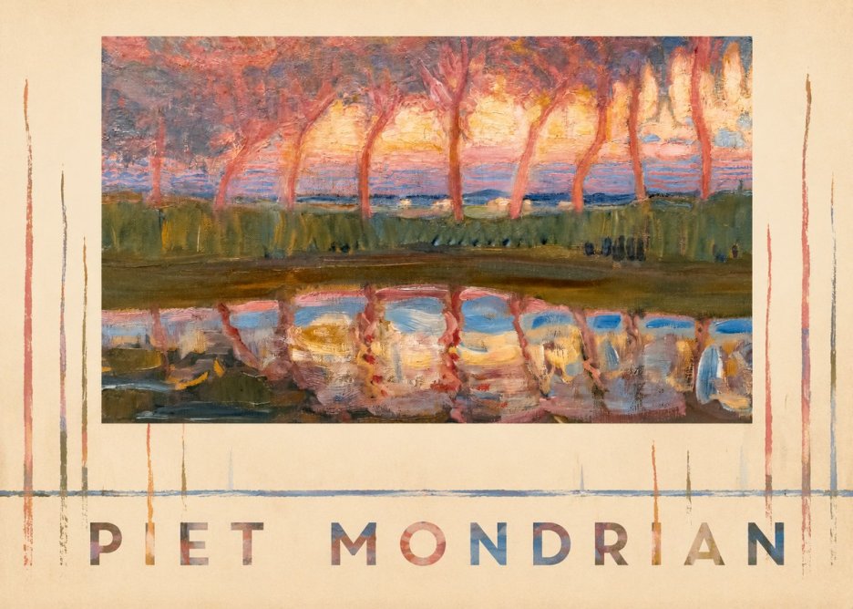 Piet Mondrian Willows No5 - Póster